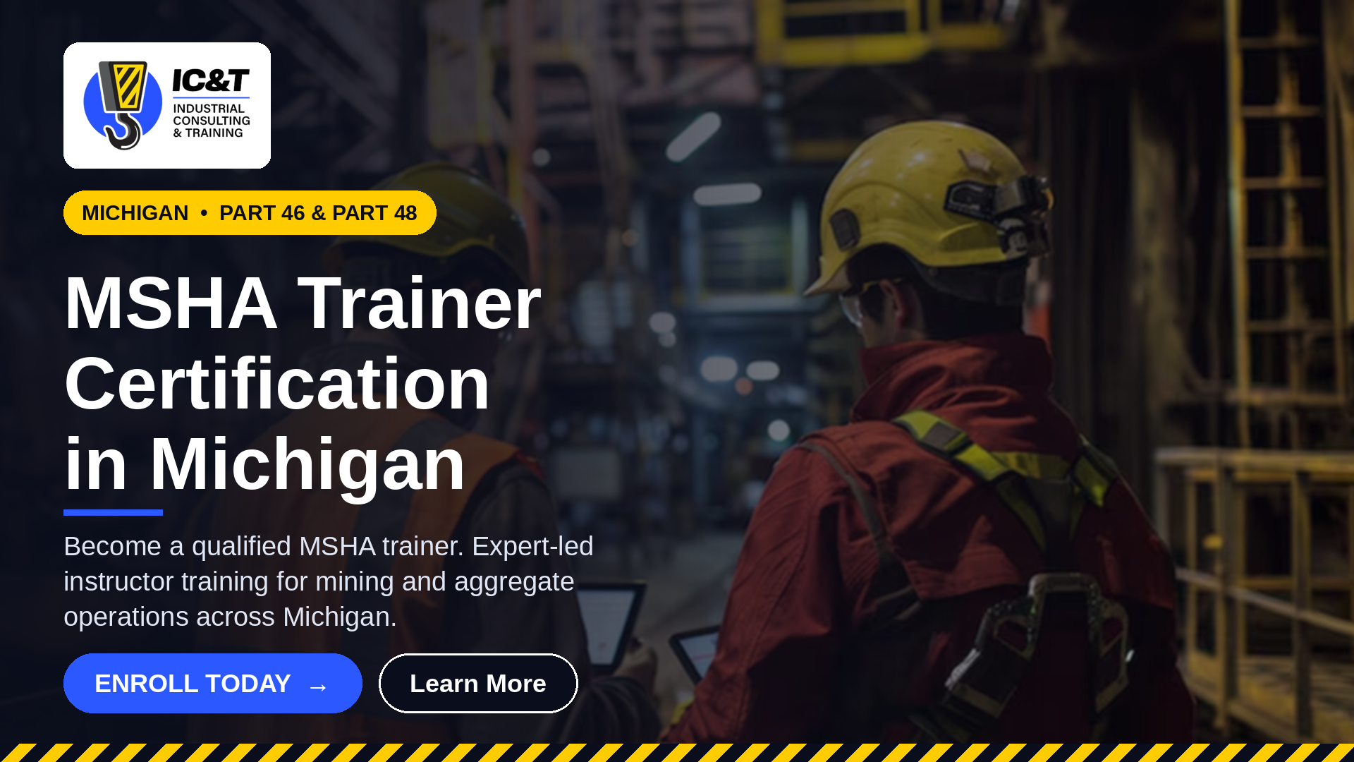 MSHA trainer certification Michigan